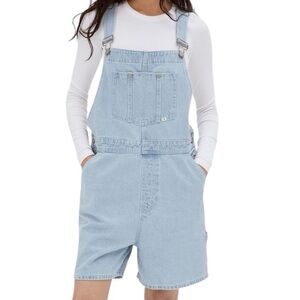 Sunday Best Sky Blue Denim Overalls Shortalls